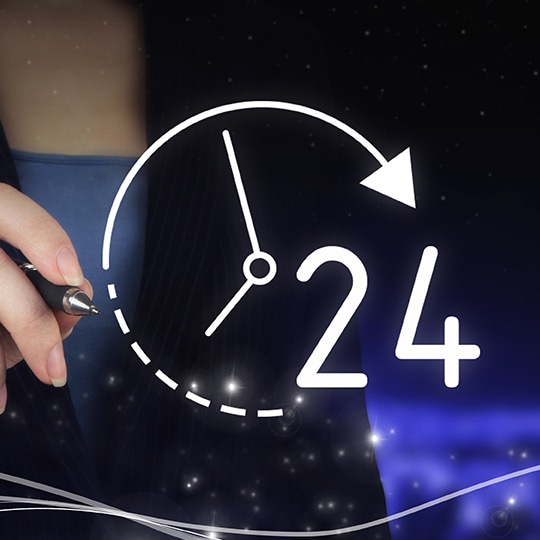 24時間対応OK！ 忙しい方でも利用しやすい